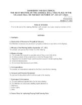 SHAWBURY PARISH COUNCIL -agenda October 2023